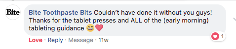 Review for LFA Machines from Lindsay, the founder of Bite toothpaste bits.